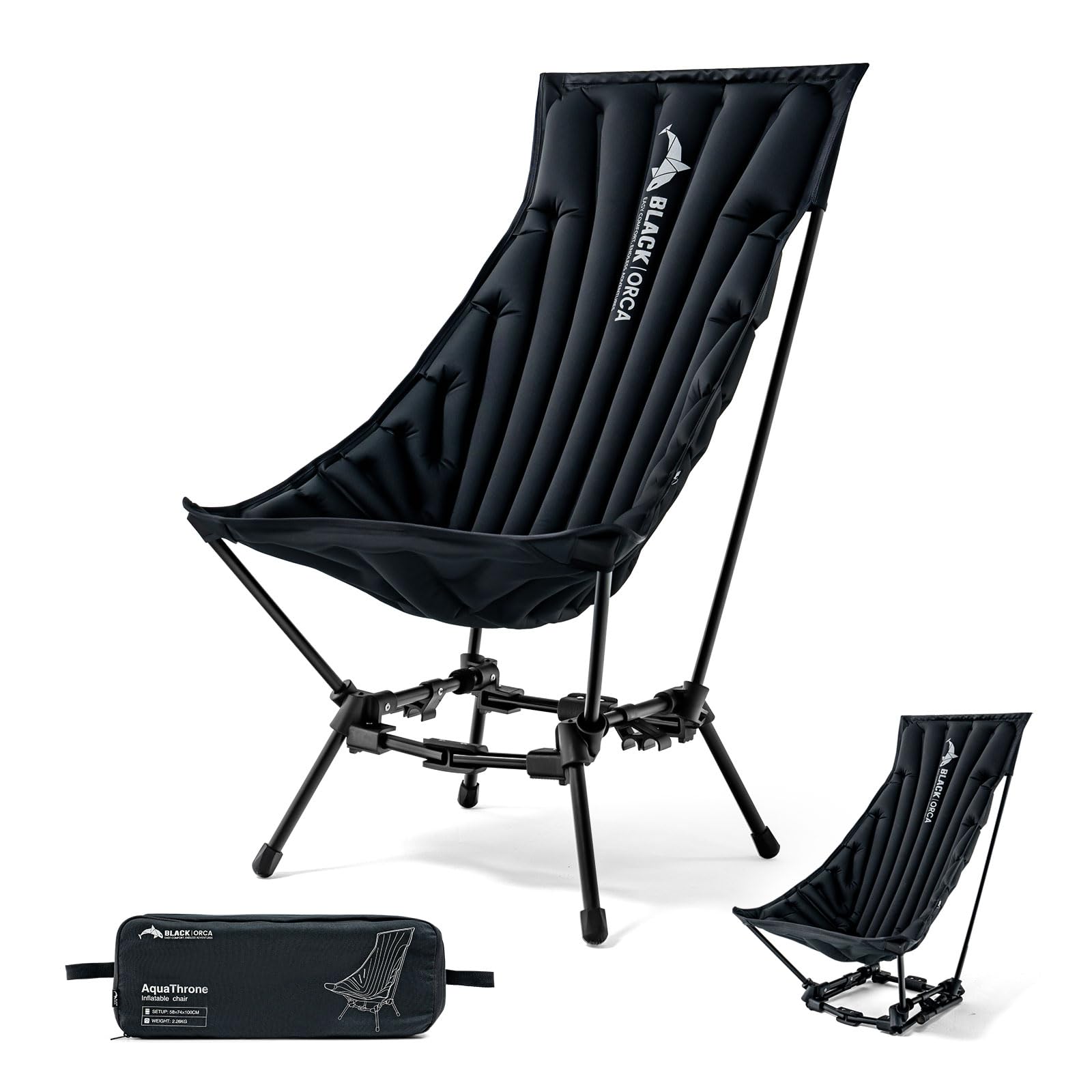 Amazon.co.jp: BLACK ORCA ハイバック キャンプチェア